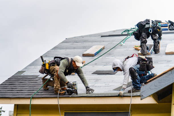 Professional Roofing technician working in Gold Hill, OR